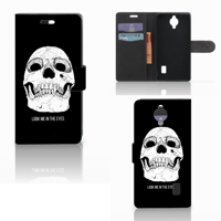 Telefoonhoesje met Naam Huawei Y635 Skull Eyes