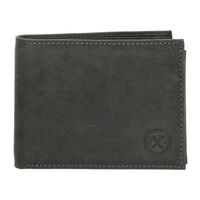 Hide en Stitches Lage Billfold RFID Idaho Zwart