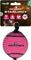 Dog Comets Starlight Hondenspeelgoed, hondenbal, bouncing, tennisbal, drijvend, diameter 6 cm, roze