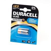 Batterij duracell cr123a 3v