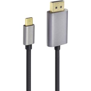 Renkforce RF-4600982 USB-C-displaykabel USB-C / DisplayPort Adapterkabel USB-C stekker, DisplayPort-stekker 2.00 m Zwart 8K UHD