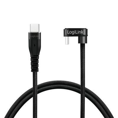 LogiLink USB-kabel USB 2.0 USB-C stekker 3.00 m Zwart CU0194