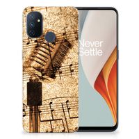 OnePlus Nord N100 Siliconen Hoesje met foto Bladmuziek