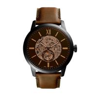 Horlogeband Fossil ME3155 Leder Bruin 24mm