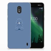 Nokia 2 Telefoonhoesje met Naam Baby Rhino - thumbnail