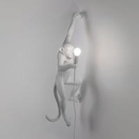 Monkey Lamp - Aan Muur Hangend Links / Wit / Voor Binnen En Buiten
