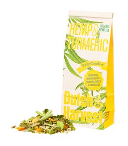 Hemp &amp; Turmeric - Hennep &amp; Kurkuma thee 50 gram - Dutch Harvest losse thee