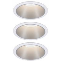 Paulmann 93410 Cole Coin Inbouwlamp Set van 3 stuks LED 6 W Wit, Zilver - thumbnail