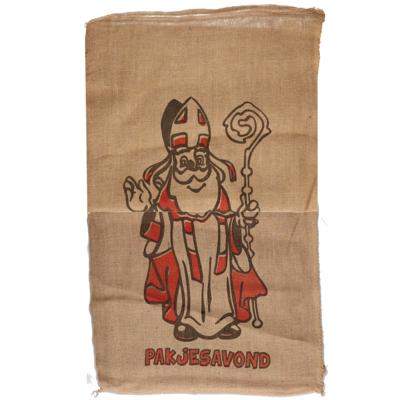 Jute cadeau zak - 3x - voor Sinterklaas - met print en tekst - 60 x 102 cm - Pakjesavond Jute cadeau zak - 3x - voor Sinterklaas - met print en tekst - 60 x 102 cm - Pakjesavond