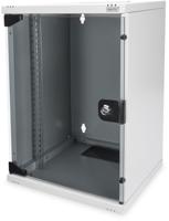 DIGITUS 10-inch set - netwerkkast 6 U SOHO serie grijs - plank - contactdoosstrip - 8-poorts patchpaneel - 8-poorts gigabit switch