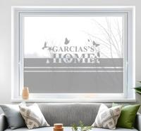 Tekst met planten Raamsticker