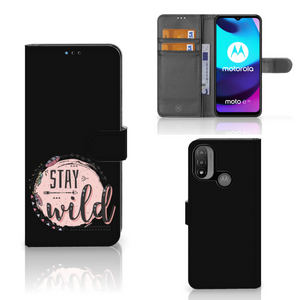 Motorola Moto E20 | E30 | E40 Leuk Hoesje Boho Stay Wild