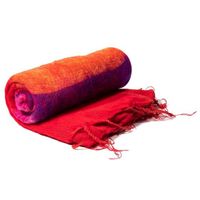 Meditatie Omslagdoek Rood met Strepen