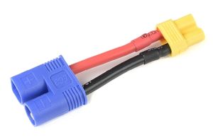 Conversie kabel EC3 Man > XT30 Vrouw met silicone kabel 14AWG