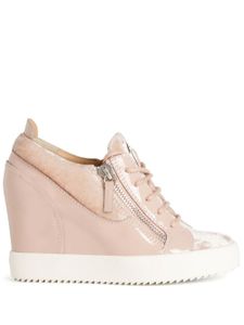 Giuseppe Zanotti baskets Addy Wedge 75mm - Rose