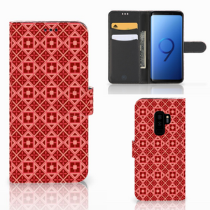 Samsung Galaxy S9 Plus Telefoon Hoesje Batik Rood