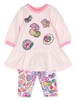 Marc Jacobs Kids ensemble robe-bandeau à imprimé graphique - Rose - thumbnail