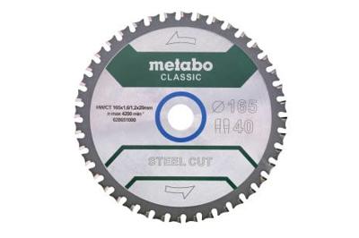 Metabo STEEL CUT CLASSIC 628651000 Cirkelzaagblad 165 x 20 x 1.2 mm Aantal tanden: 40 1 stuk(s)