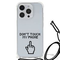 iPhone 14 Pro Max Anti Shock Case Finger Don't Touch My Phone