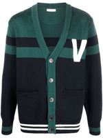 Valentino Garavani cardigan VLogo en maille - Vert