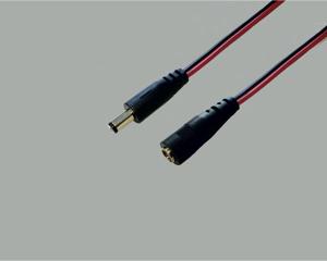 BKL Electronic Laagspannings-verlengkabel Laagspanningsstekker - Laagspanningsbus 5.5 mm 2.1 mm 5.5 mm 2.1 mm 3.00 m 1 stuk(s)