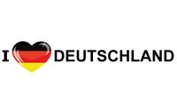 Vakantie sticker I Love Deutschland - thumbnail