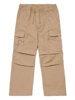 Diesel Kids pantalon cargo à broderies Oval D - Tons neutres - thumbnail