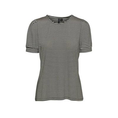 VERO MODA gestreepte top VMKATE zwart/wit