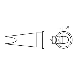 Weller LHT-C Soldeerpunt Beitelvorm, recht Grootte soldeerpunt 3.2 mm Inhoud: 1 stuk(s)