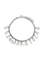 MM6 Maison Margiela bracelet en chaîne à breloque logo - Argent