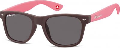 Montana zonnebril dames wayfarer bruin/roze MP40B