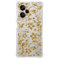 Xiaomi Redmi Note 12 Pro Plus Case Gouden Bloemen