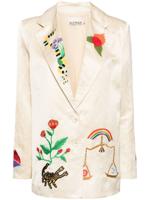 ALEMAIS Zelda blazer met enkele rij knopen - Bruin