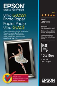 Epson Ultra Glossy Photo Paper, 100 x 150 mm, 300g/m², 50 Vel