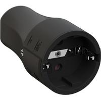 Bachmann 960.103 geaarde koppeling polypropyleen 250V zwart IP20