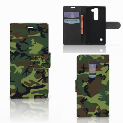 LG Spirit Telefoon Hoesje Army Dark