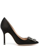 Manolo Blahnik escarpins 105 mm à boucle - Noir