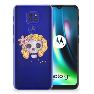 Silicone Back Case Motorola Moto G9 Play | E7 Plus Boho Skull