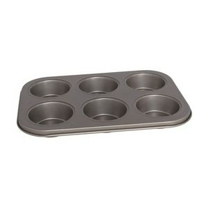 Muffins en cupcakes bakken bakvorm/bakblik 26 x 18 cm - voor 6x stuks