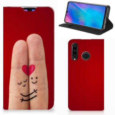 Huawei P30 Lite New Edition Hippe Standcase Liefde - Origineel Romantisch Cadeau