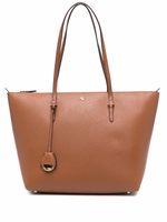 Lauren Ralph Lauren sac à main à texture grainée - Marron