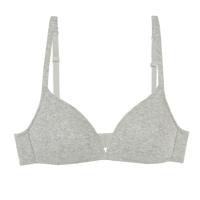 Soft-bh van Bio-katoen met cups, grijs-gemêleerd 80B