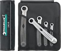 STAHLWILLE Nr. 240/6 l FastRatch ratelsleutelset 6-delig. l open ringsleutel met ratelfunctie l gepatenteerd olie in roltas l Made in Germany