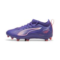 PUMA Ultra 5 Match FG/AG Jr, uniseks voetbalschoenen voor kinderen, Lapis Lazuli PUMA White Sunset Glow, 37 EU