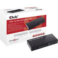 club3D CSV-1380 4 poorten HDMI-splitter 4096 x 2160 Pixel Zwart - thumbnail