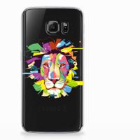 Samsung Galaxy S7 Edge Telefoonhoesje met Naam Lion Color