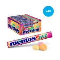 Mentos rollen - Fruit snoep - 37,5g x 40 - thumbnail