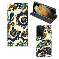 Telefoon Hoesje Samsung Galaxy S21 Ultra Barok Flower