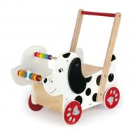 Viga Toys babywalker hond 47 cm wit/zwart