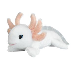 Nature Planet Knuffeldier Axolotl - zachte pluche stof - premium knuffels - wit - 40 cm   -